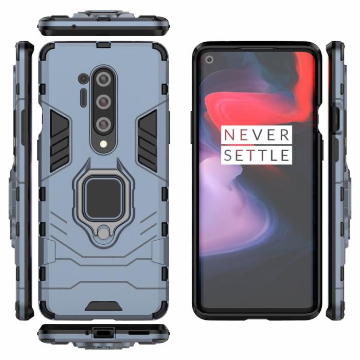 Bild 5, OnePlus 8 Pro - Hybrid Ring Skal - Blå