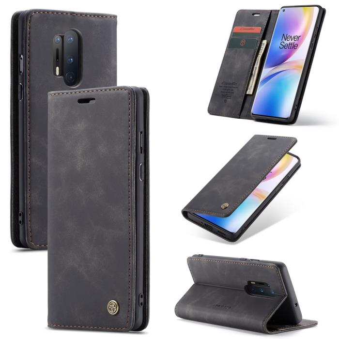 Bild 1, OnePlus 8 Pro - CASEME Plånboksfodral - Svart