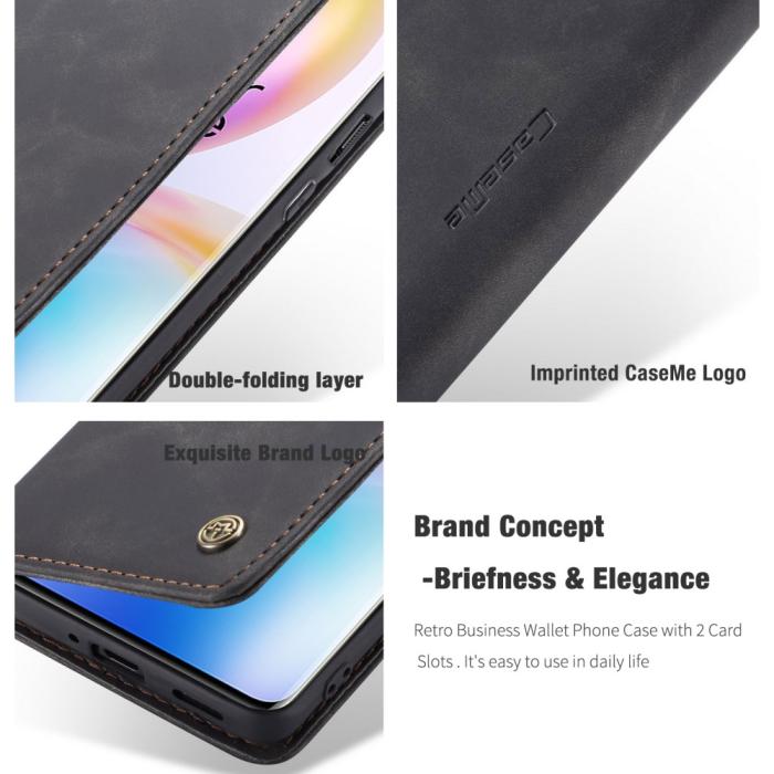 Bild 5, OnePlus 8 Pro - CASEME Plånboksfodral - Svart