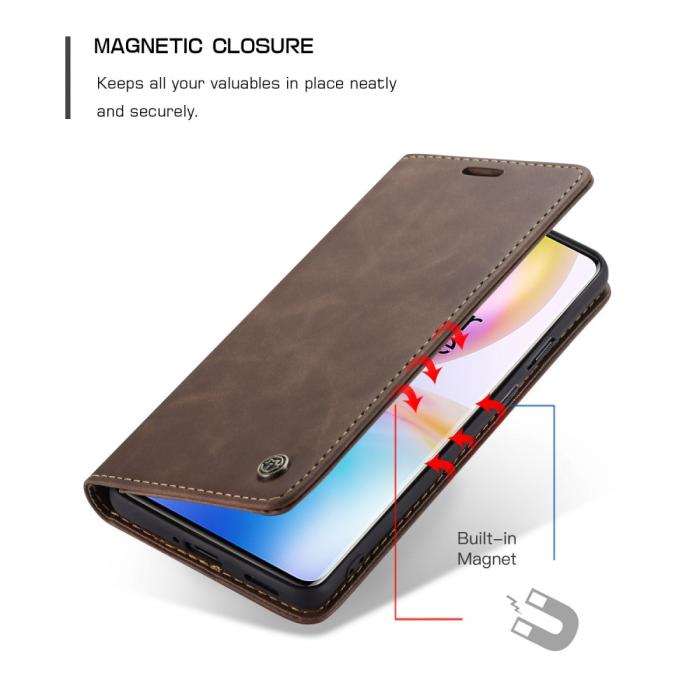 Bild 4, OnePlus 8 Pro - CASEME Plånboksfodral - Mörk Brun