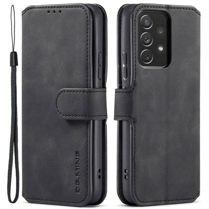 Bild 1, DG.MING Samsung Galaxy A53 5G Fodral Retro Läder Svart
