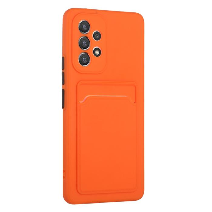 Bild 3, Samsung Galaxy A53 5G Skal TPU Kortfack Orange