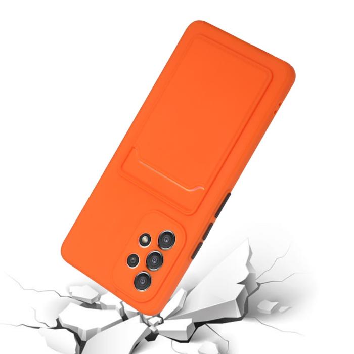 Bild 5, Samsung Galaxy A53 5G Skal TPU Kortfack Orange