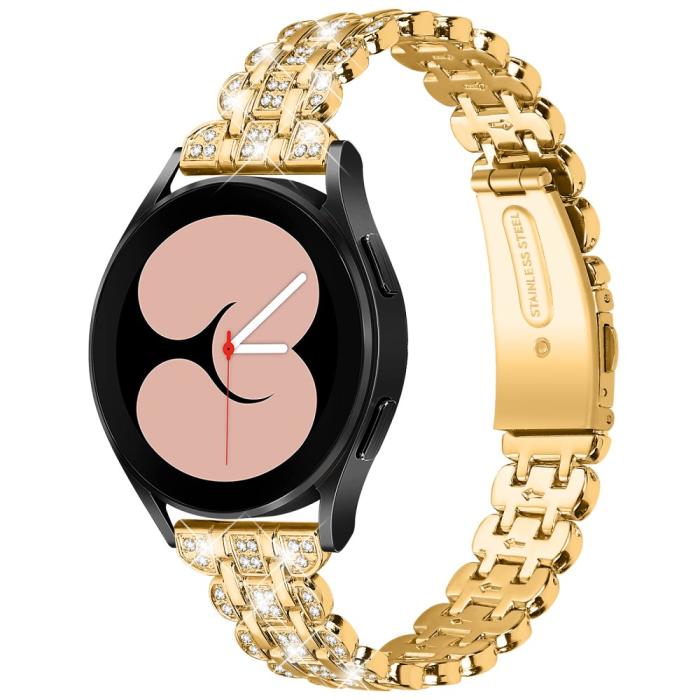 Bild 2, Galaxy Watch FE 40 mm Armband Metall Bling Guld