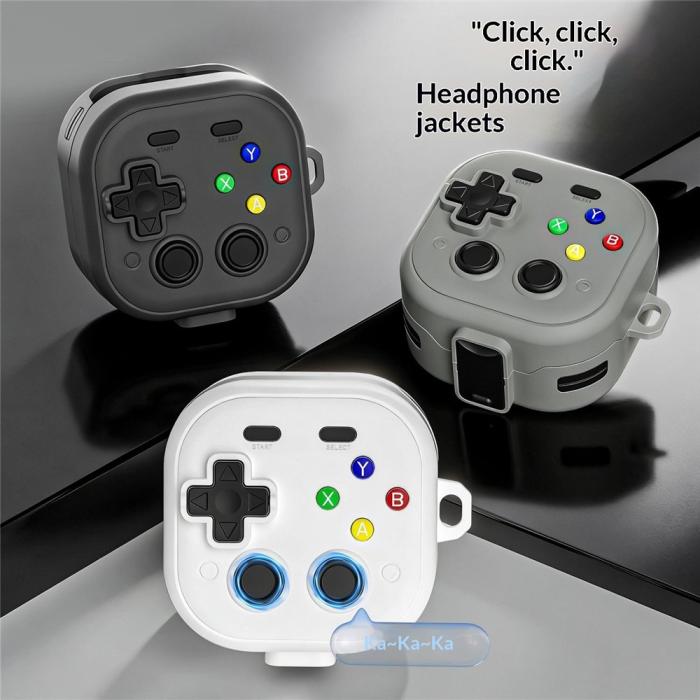 Bild 4, Samsung Galaxy Buds 4 / 4 Pro Skal Game Console Vit