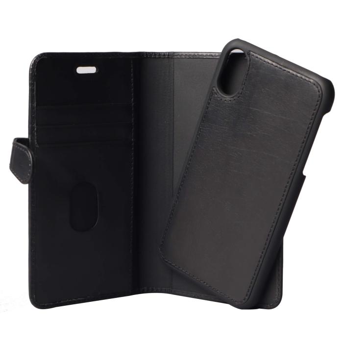 Bild 4, Buffalo iPhone XR Fodral 2in1 Äkta Läder Svart