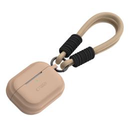 Tech-Protect AirPods Pro 1/2 Skal Silikon Rope Caffe Latte