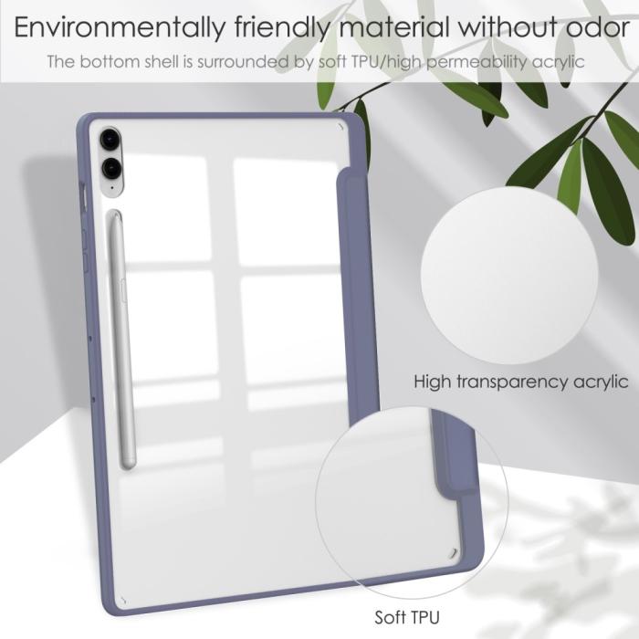 Bild 6, Galaxy Tab S9 FE Plus Fodral Hybrid Pennhållare Lila