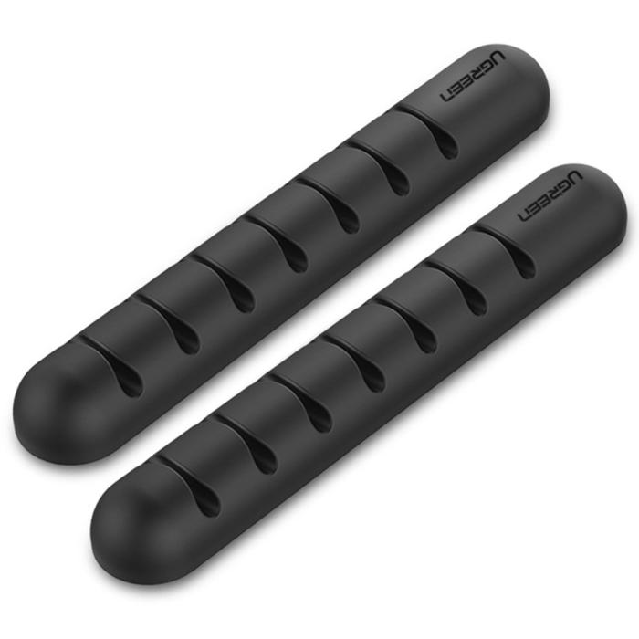 Bild 2, UGREEN 2-PACK Kabelhållare / Kabelklämma För 7 Kablar Svart