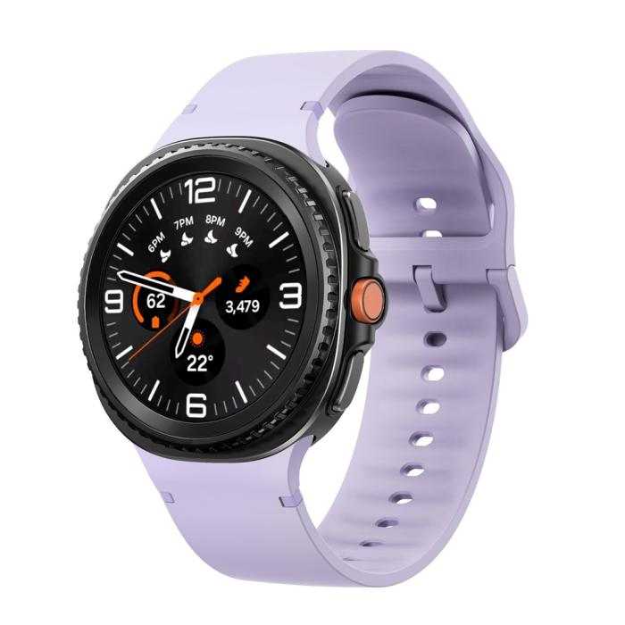 Bild 3, KALEBOL Galaxy Watch 8 46/44/40 mm Armband Silikon Lila