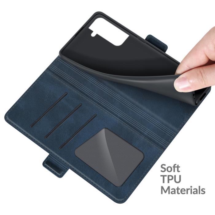 Bild 6, Samsung Galaxy S22 Fodral Magnetisk Stängning Blå