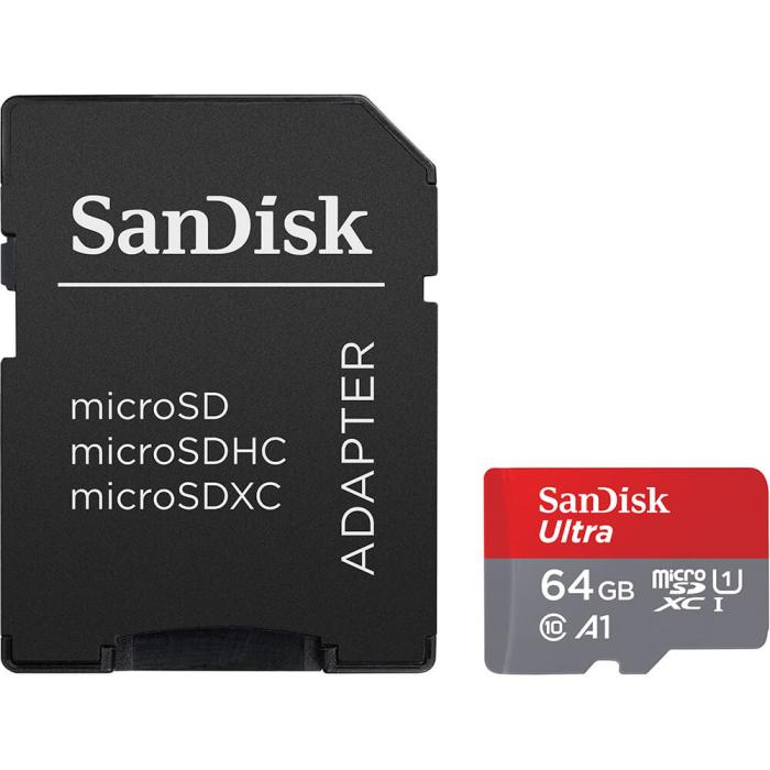 Bild 1, SanDisk MicroSDXC Mobil Ultra 64GB 140MB/s Inkl. Adapter