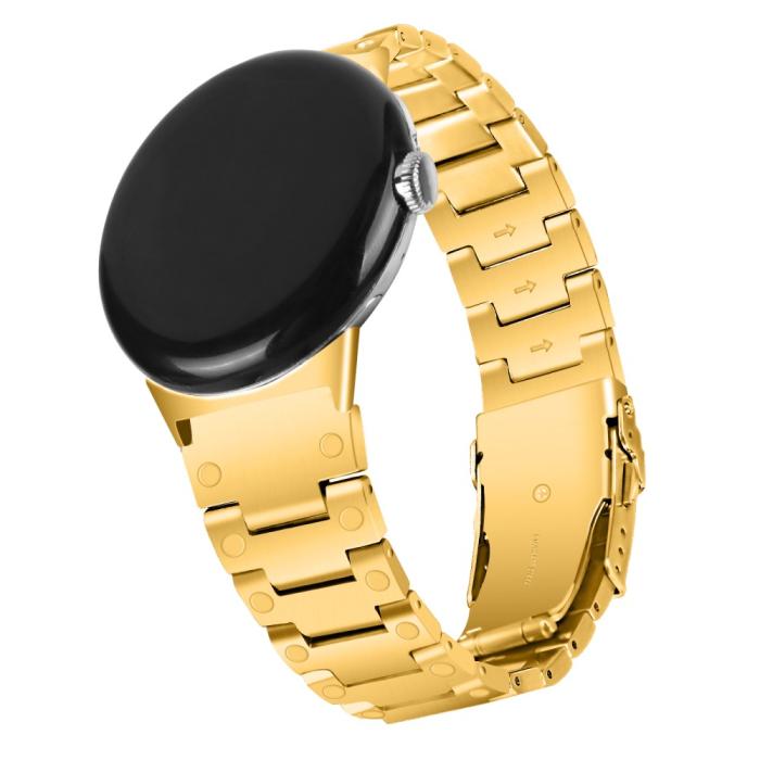 Bild 2, Lyxigt Metallarmband Google Pixel Watch / Watch 2 Guld