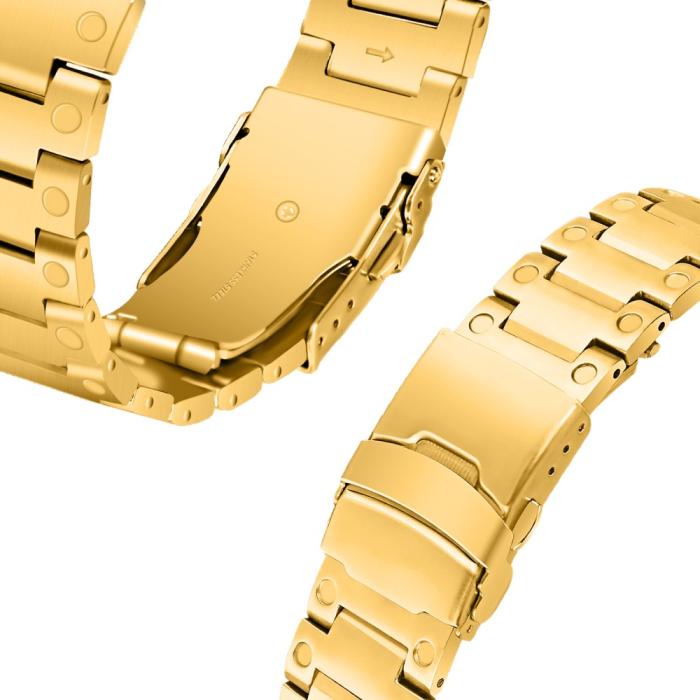 Bild 3, Lyxigt Metallarmband Google Pixel Watch / Watch 2 Guld