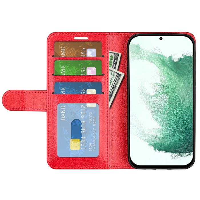 Bild 2, Samsung Galaxy S23 Plus Fodral Crazy Horse Röd
