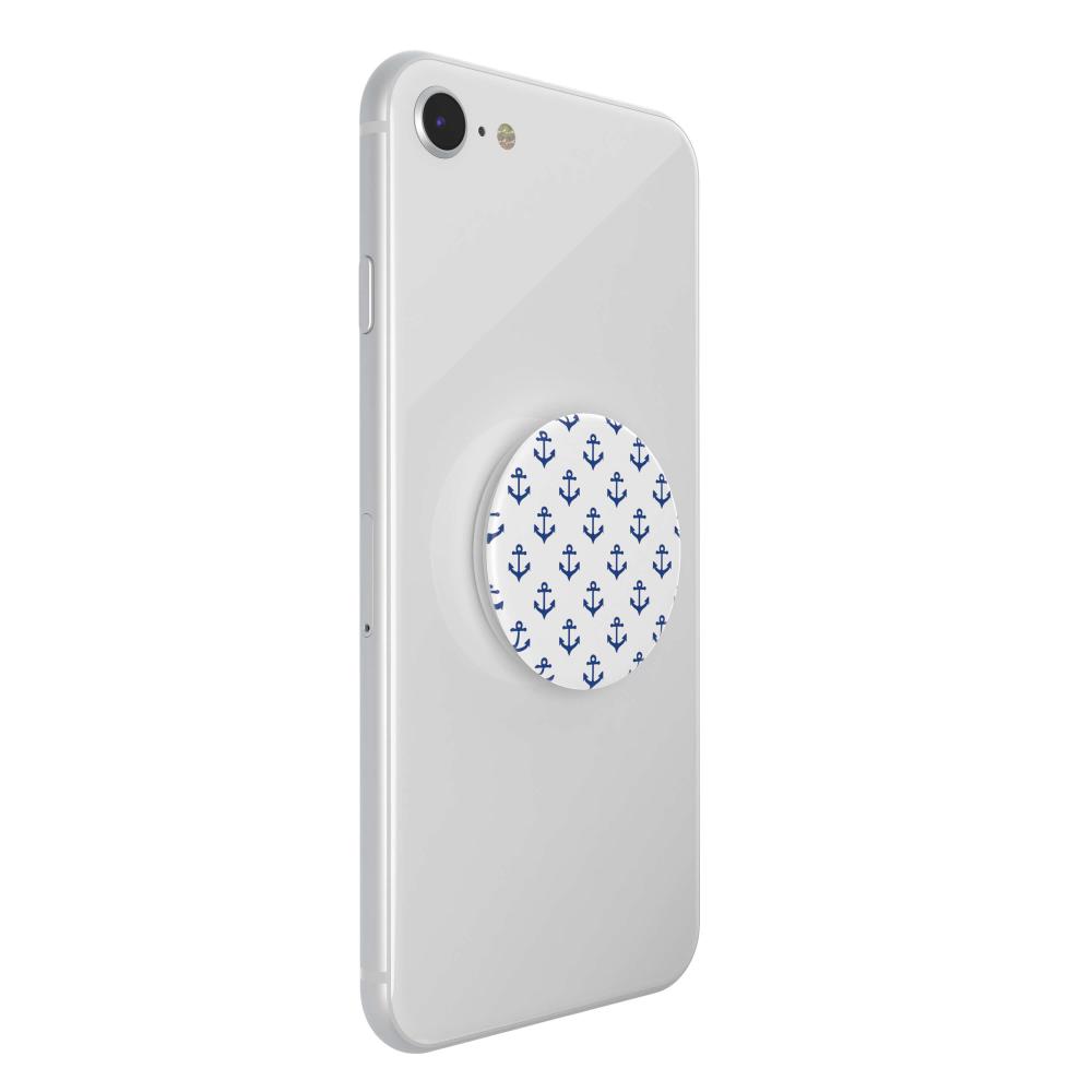 PopSockets Avtagbart Grip med Ställfunktion Anchors Away White