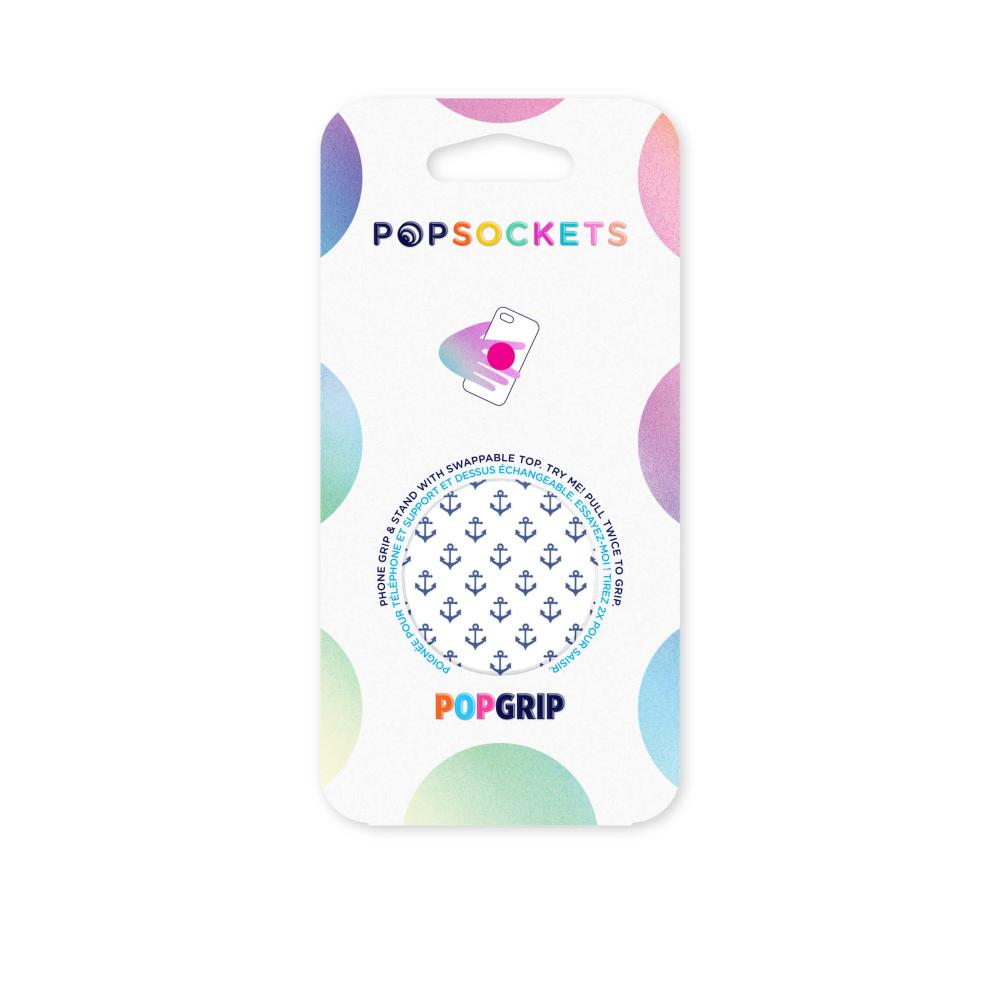 PopSockets Avtagbart Grip med Ställfunktion Anchors Away White