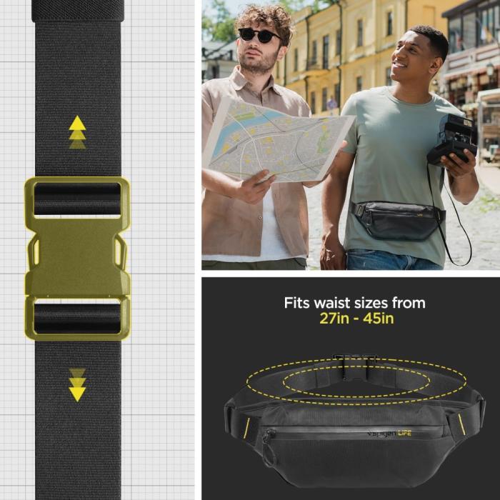 Bild 6, Spigen Vattenavvisande Midjeväska RFID Svart