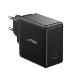 Choetech 60W USB-C PD Väggladdare Snabbladdning Svart