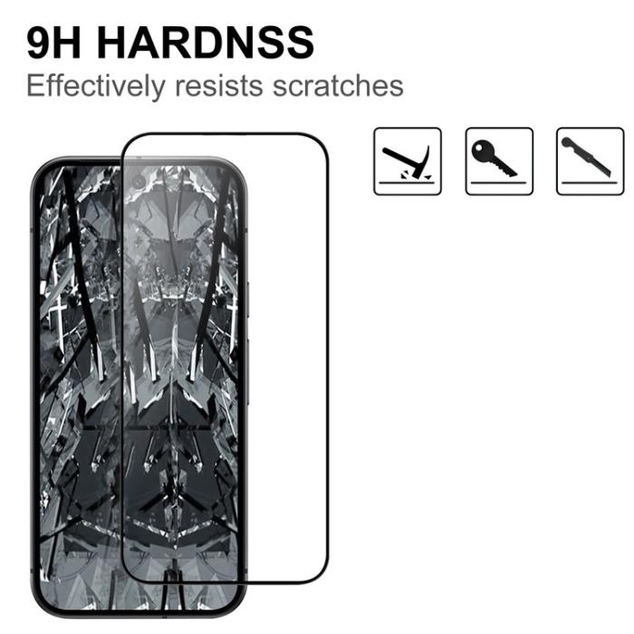 Bild 3, Google Pixel 10/10 Pro/9/9 Pro Skärmskydd Heltäckande Härdat Glas