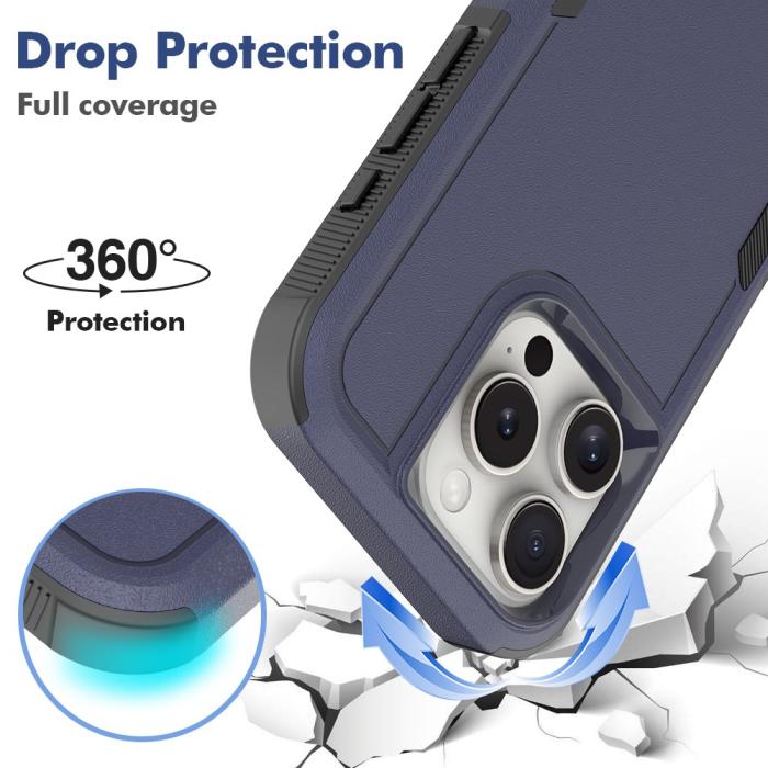 Bild 3, iPhone 16 Pro Skal Extreme Shockproof Mörk Blå