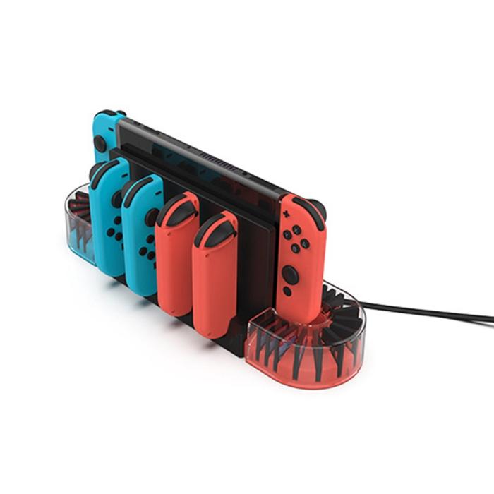 Bild 4, KJH Nintendo Switch/OLED Laddningsställ U-Formad Vit