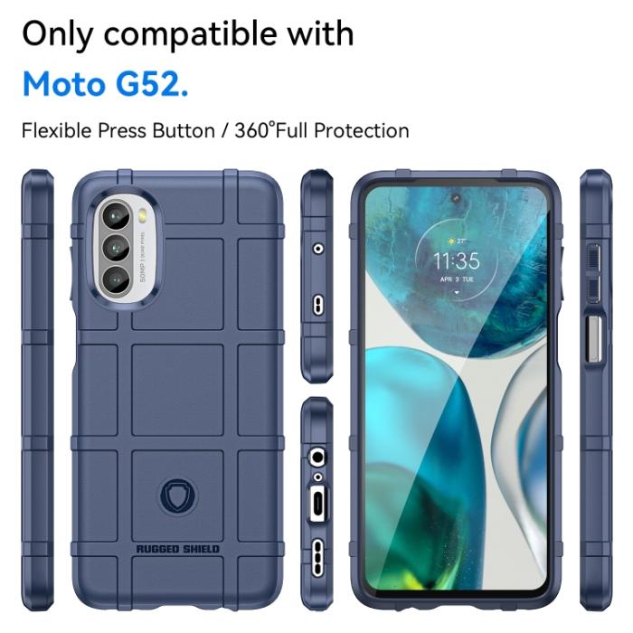 Bild 2, Motorola Moto G52/G82 Skal Robust Blå
