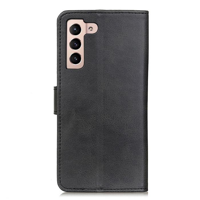 Bild 3, Samsung Galaxy S22 Plus Fodral Solid Läder Svart