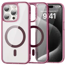 ColorPop iPhone 15 Pro Max Skal CH MagSafe Transparent/R&ouml;d