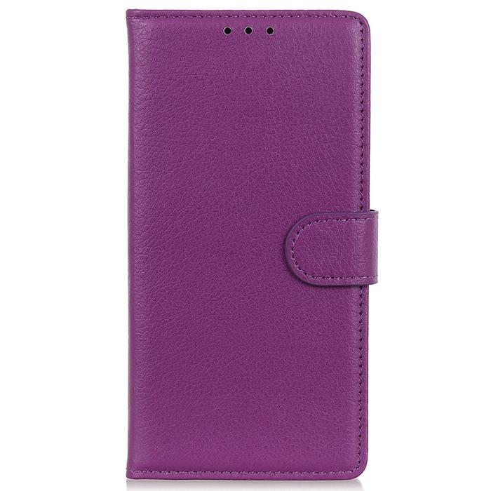 Bild 6, Samsung Galaxy S23 Ultra Fodral Litchi Läder Lila
