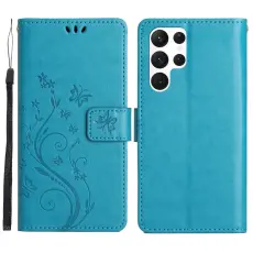 Samsung Galaxy S23 Ultra Fodral Med Tryck Bl&aring;