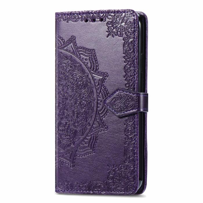 Bild 2, Xiaomi 11T / 11T Pro Fodral Läder Mandala Lila