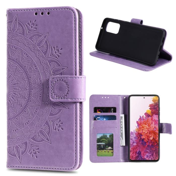 Bild 1, Samsung Galaxy S20 FE - Mandala Fodral - Lila