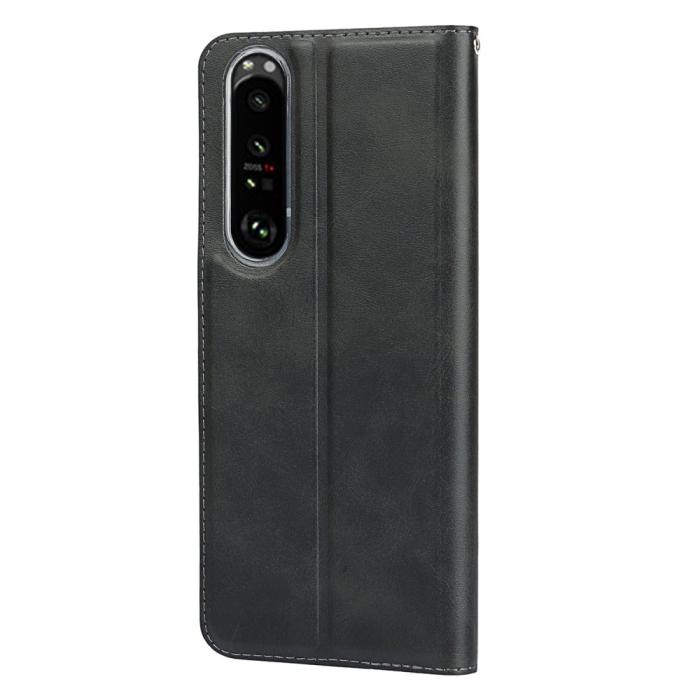 Bild 3, Sony Xperia 1 III - Läder Flip Fodral - Svart
