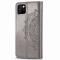 iPhone 11 - Plånboksfodral Mandala - Grå