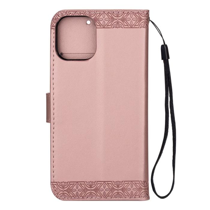 Bild 2, iPhone 11 - Mandala Plånboksfodral - Roséguld