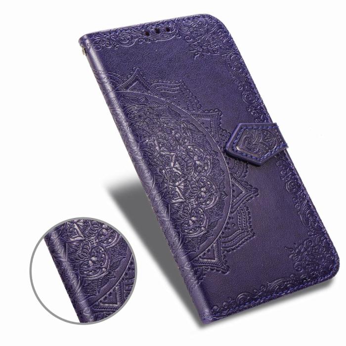 Bild 3, iPhone 11 - Plånboksfodral Mandala - Lila