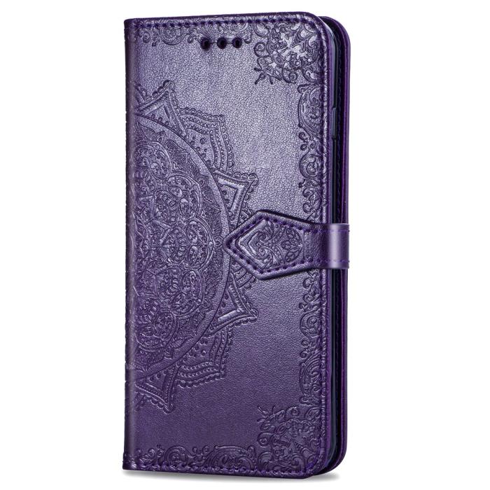 Bild 4, iPhone 11 - Plånboksfodral Mandala - Lila
