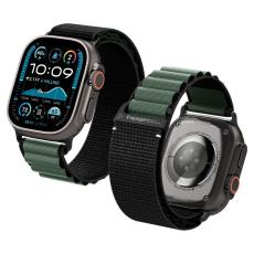 Spigen Apple Watch 42/44/45/46/49 mm Armband Svart/Gr&ouml;n