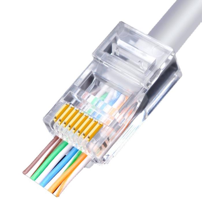 Bild 2, 100-PACK Cat5 RJ45 Kontaktdon
