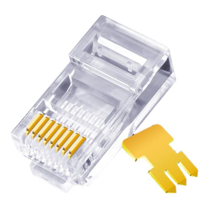 Bild 4, 100-PACK Cat5 RJ45 Kontaktdon
