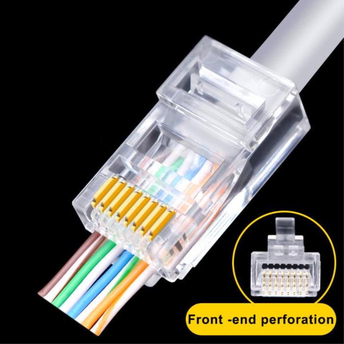 Bild 5, 100-PACK Cat5 RJ45 Kontaktdon
