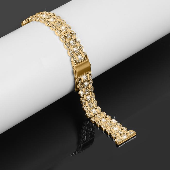 Bild 3, Galaxy Watch FE 40 mm Armband Metall Bling Guld