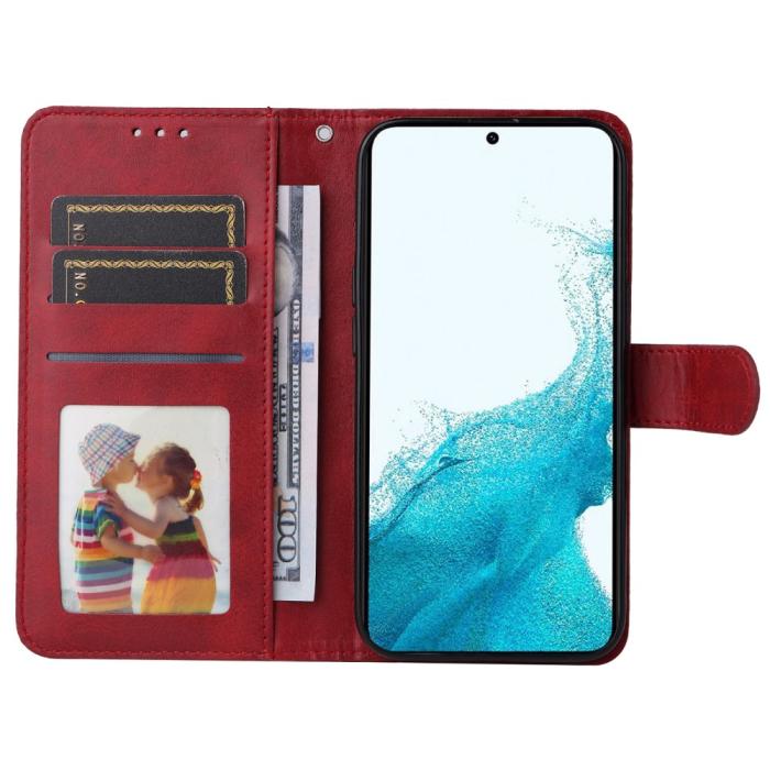 Bild 2, Samsung Galaxy A34 5G Fodral Läder Röd