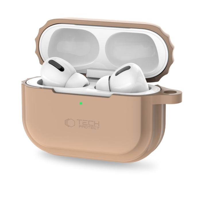 Bild 4, Tech-Protect AirPods Pro 1/2 Skal Silikon Rope Caffe Latte