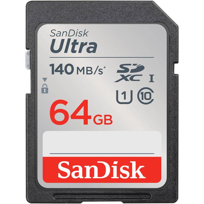 Bild 1, SanDisk SDXC Ultra 64 GB 140MB/s Minneskort