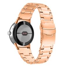 Lyxigt Metallarmband Google Pixel Watch / Watch 2 Roséguld