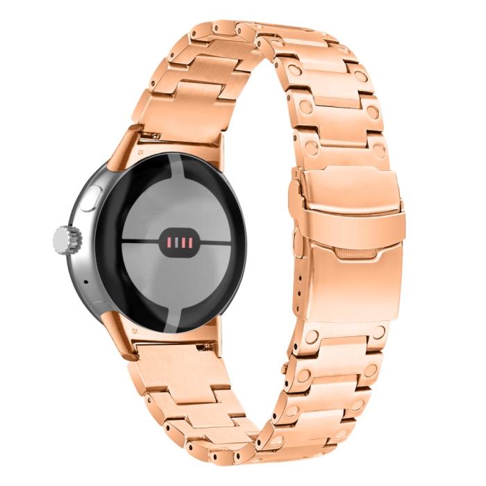 Bild 1, Lyxigt Metallarmband Google Pixel Watch / Watch 2 Roséguld