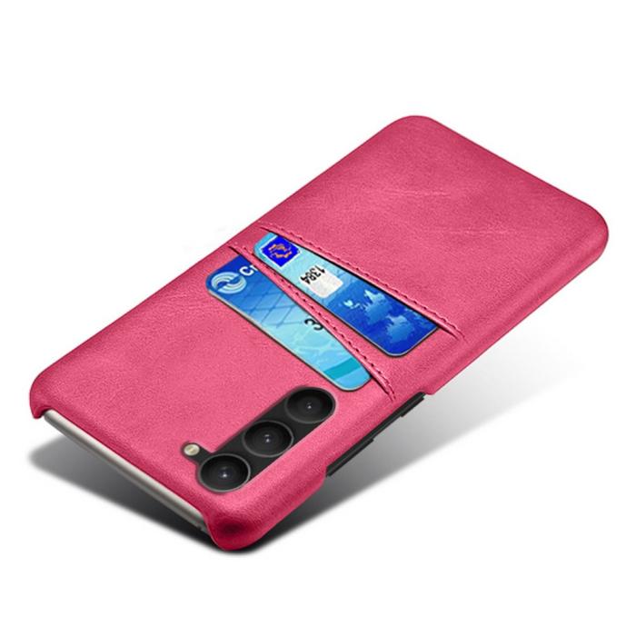 Bild 3, KSQ Samsung Galaxy S23 Plus Skal Med 2 Kortfack Rosa