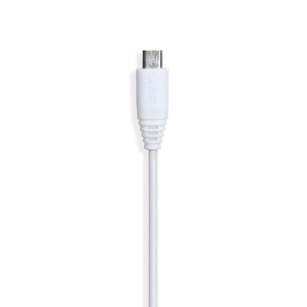 GEAR Laddkabel MicroUSB 30 cm Vit